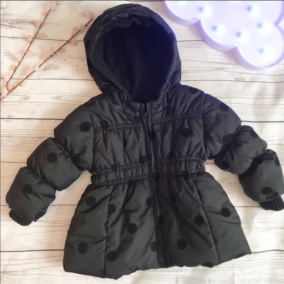 Old Navy Other - Old Navy Baby Girls Black Polka Dot Jacket